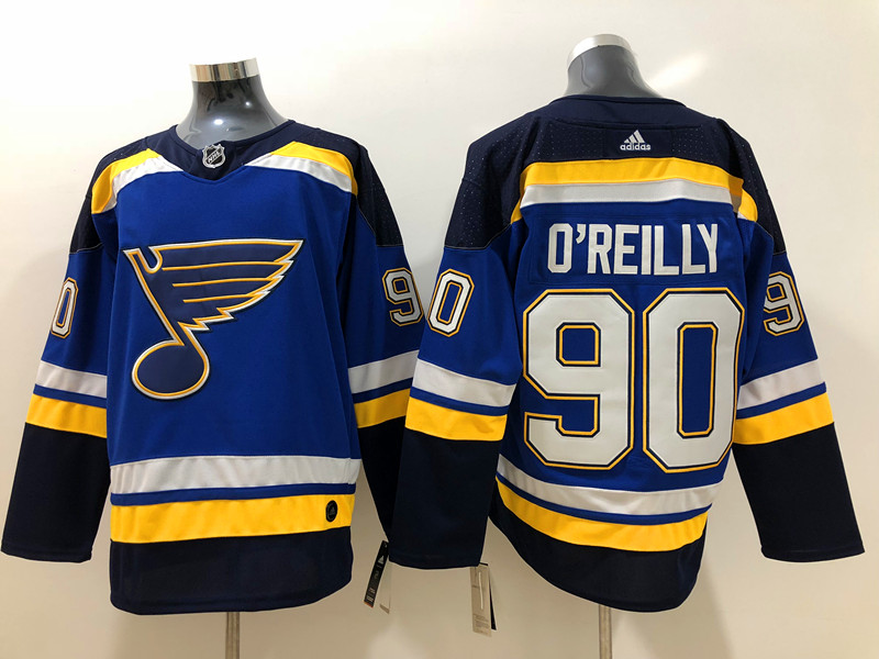 Men's St. Louis Blues Ryan O'Reilly #90 Blue Home Breakaway Jersey